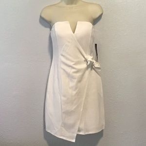White Strapless dress size S
